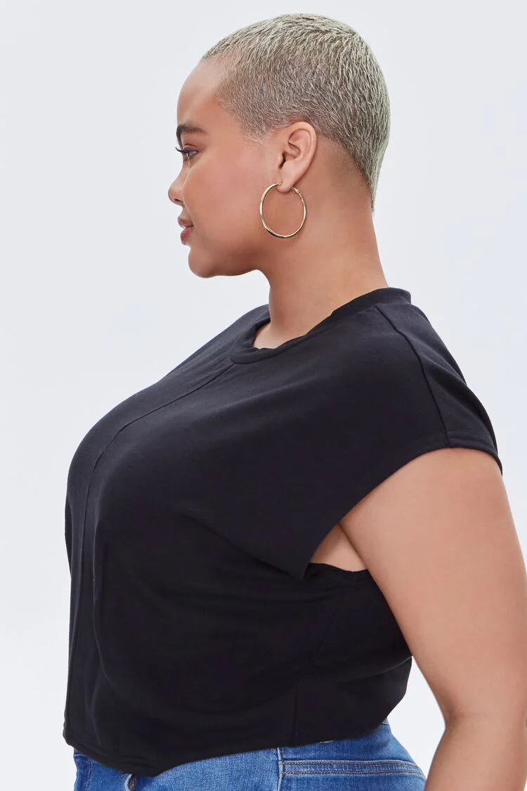 Plus Size Cap-Sleeve Tee - Image 2