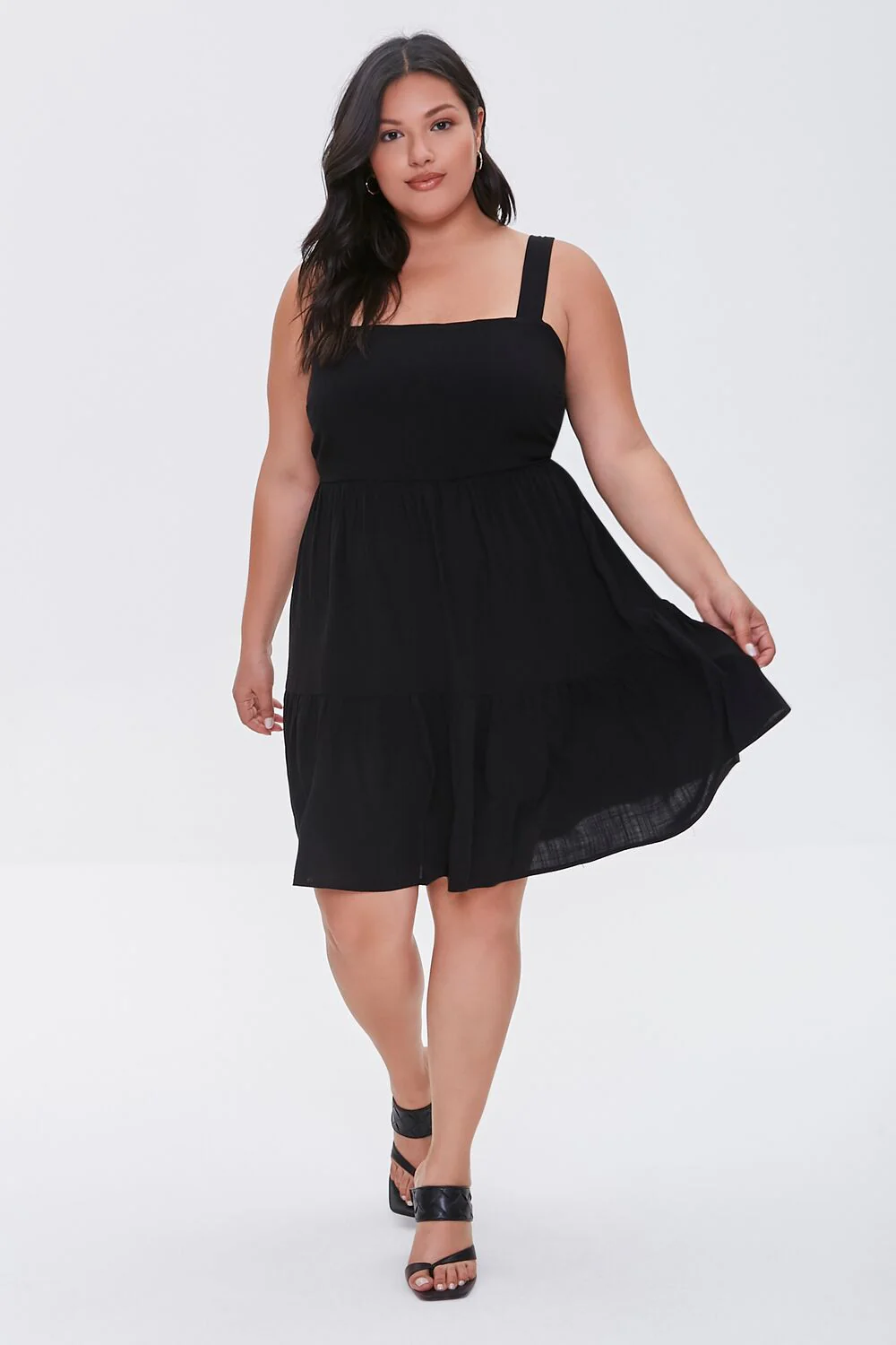 Plus Size Tiered Mini Dress - Image 4