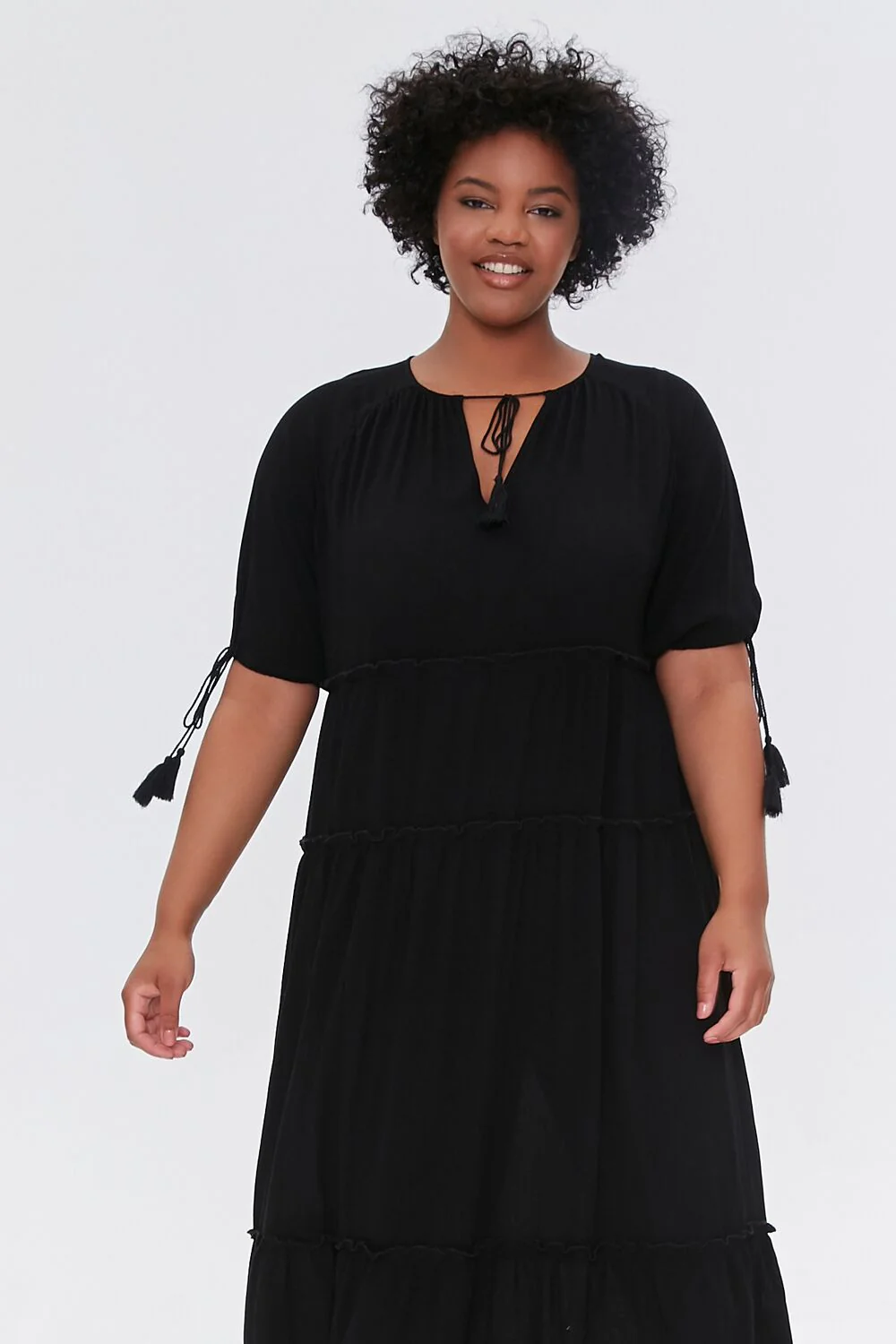 Plus Size Tiered Maxi Dress - Image 4
