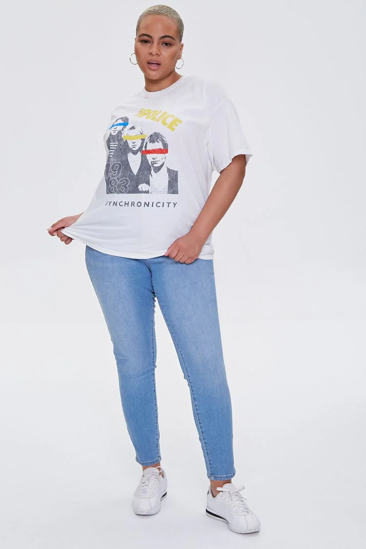 Plus Size The Police Graphic Tee - Image 4