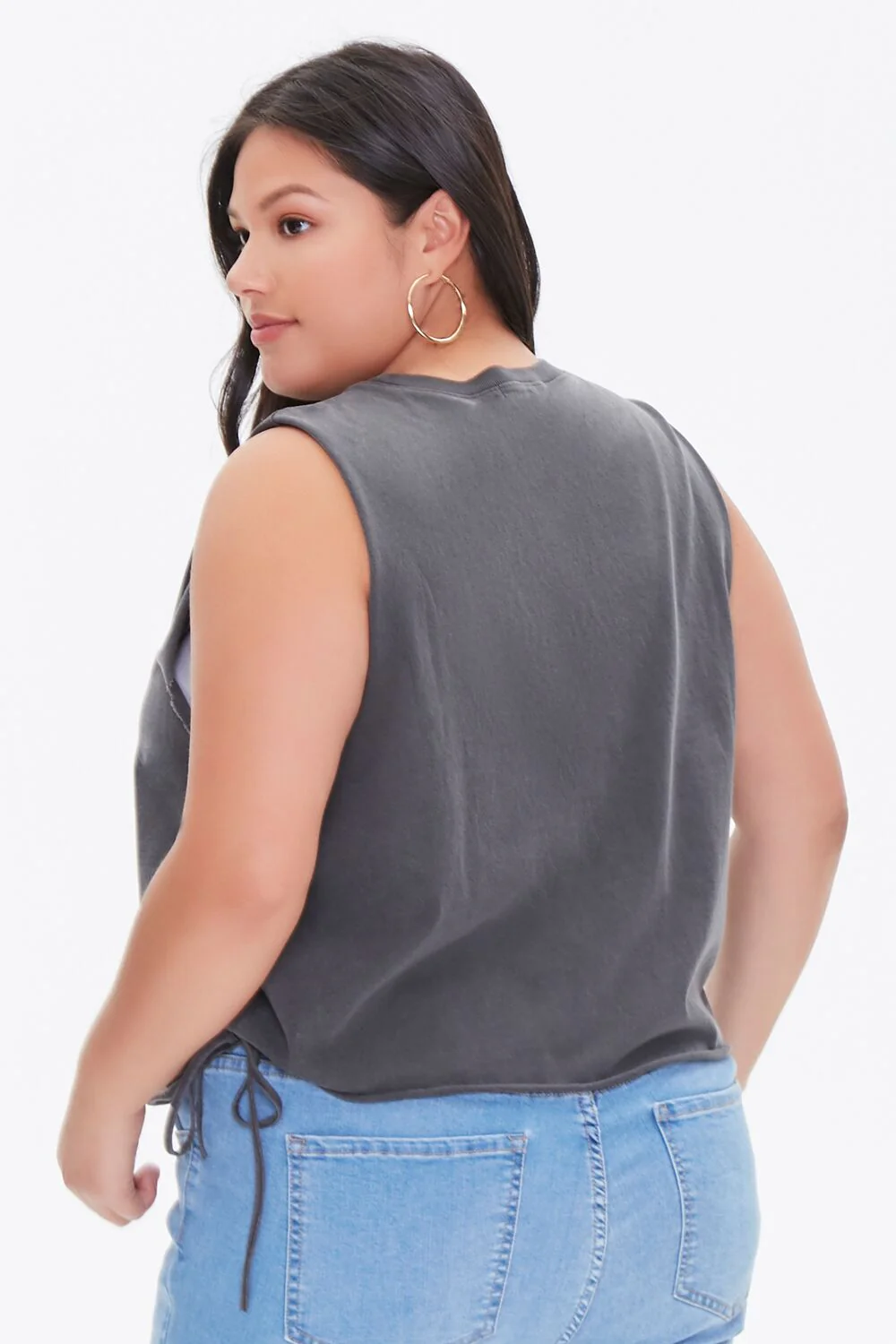Plus Size Sun & Moon Graphic Muscle Tee - Image 3