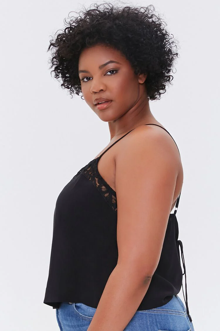 Plus Size Lace-Trim Cami - Image 2