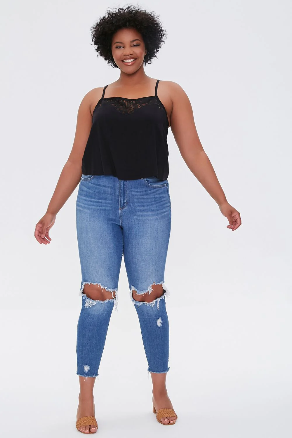 Plus Size Lace-Trim Cami - Image 4