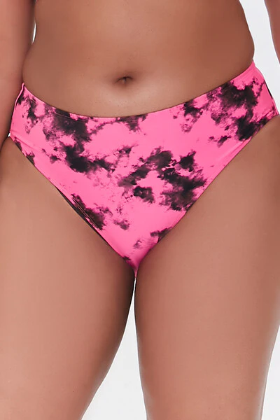 Plus Size Tie-Dye Bikini Bottoms - Image 2