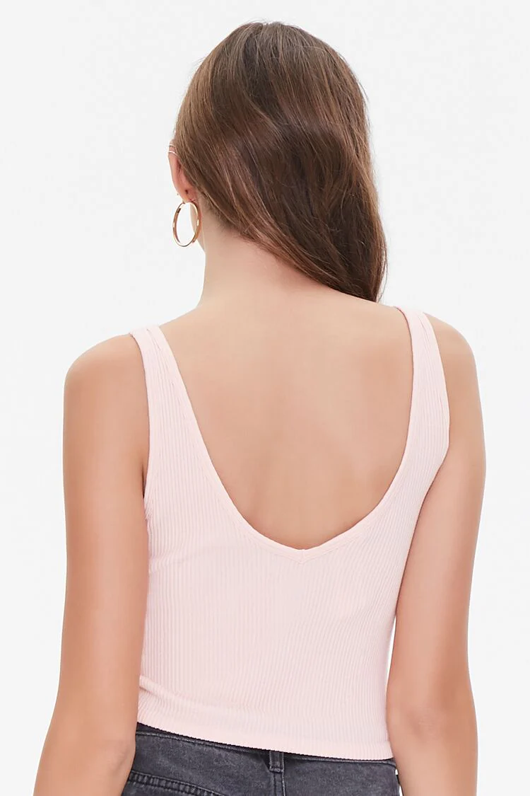 Ribbed Knit Tank Top - Image 3