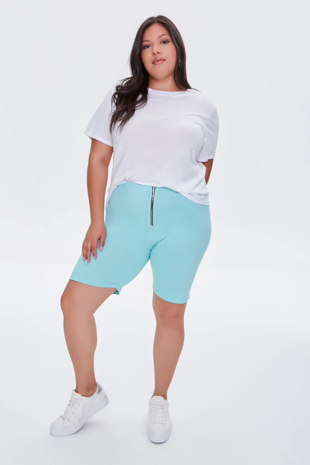 Plus Size Pull-Ring Biker Shorts - Image 3