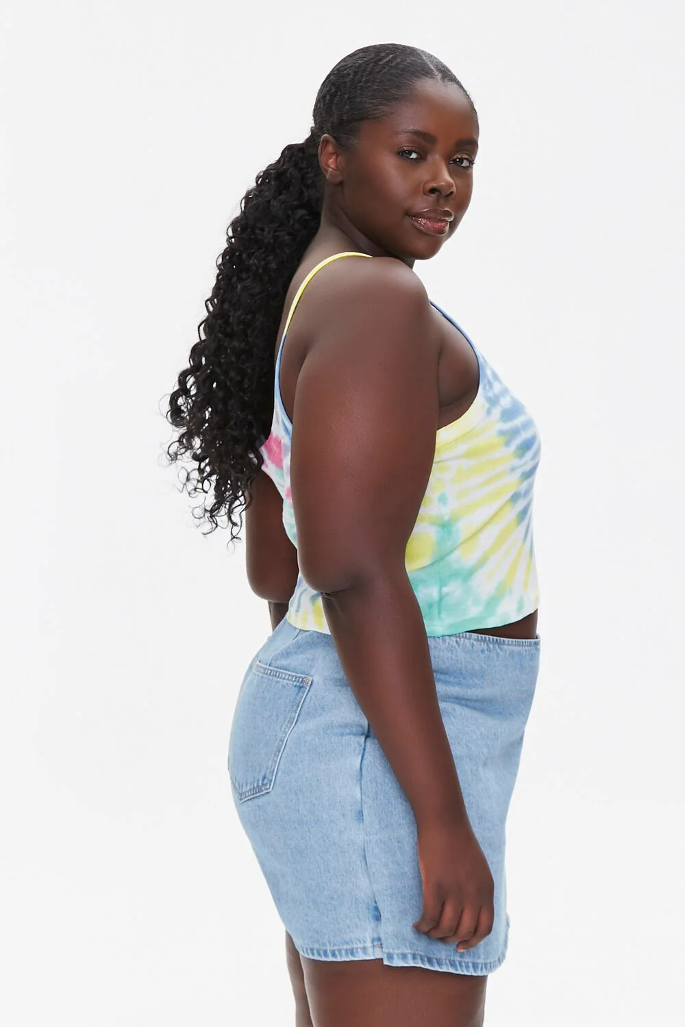 Plus Size AC/DC Graphic Cropped Cami - Image 2