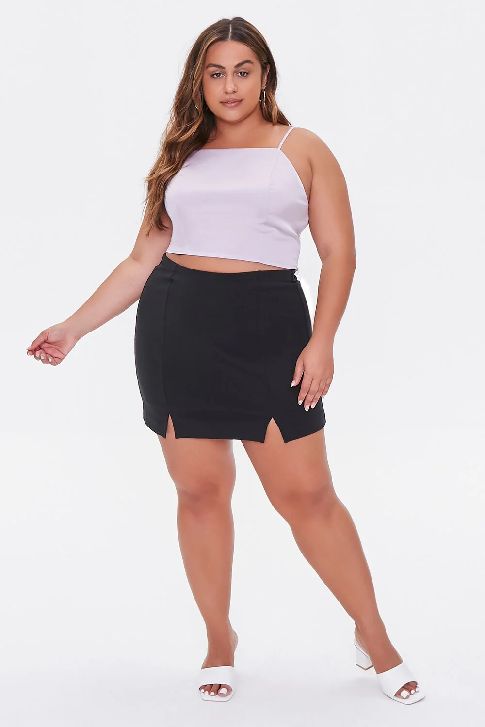Plus Size M-Slit Skort - Image 5
