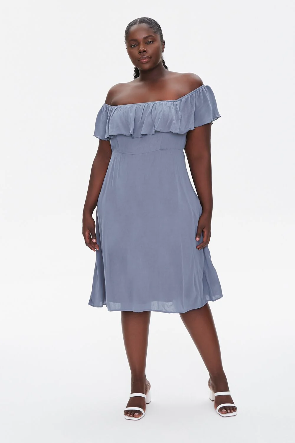 Plus Size Off-the-Shoulder Dress - Image 4