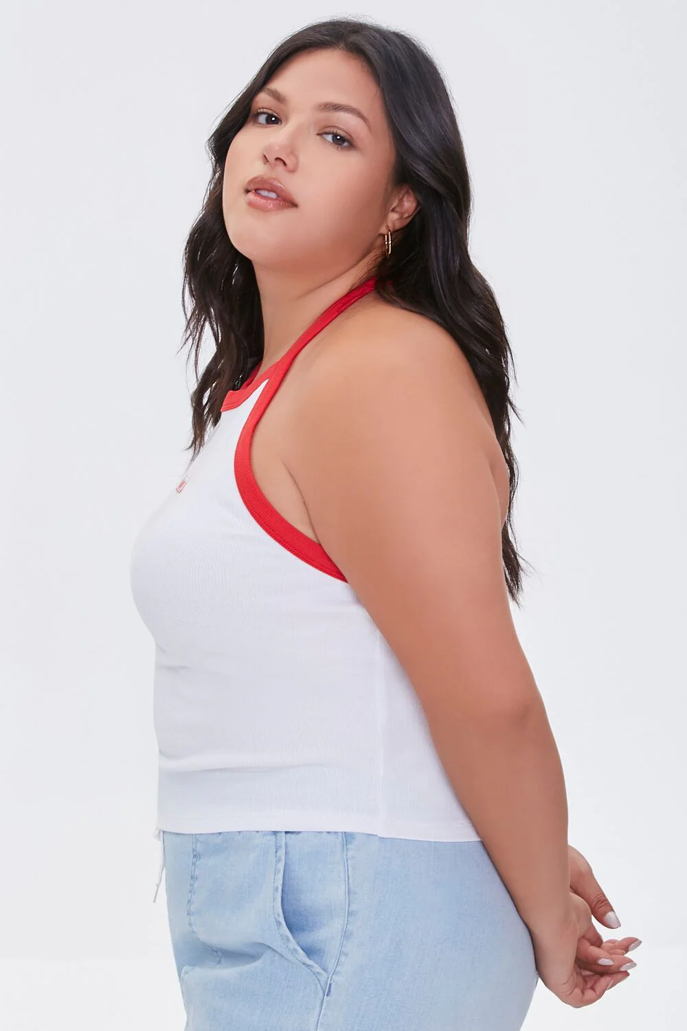 Plus Size Over It Halter Top - Image 2