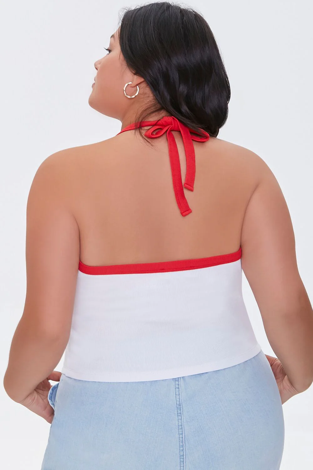 Plus Size Over It Halter Top - Image 3