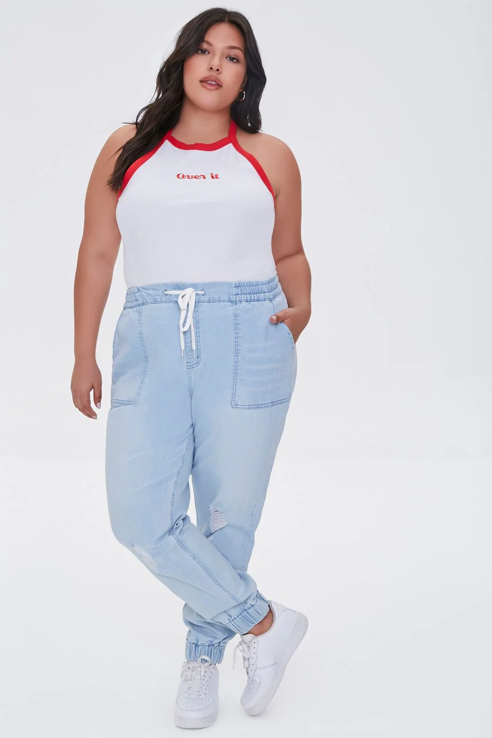 Plus Size Over It Halter Top - Image 4