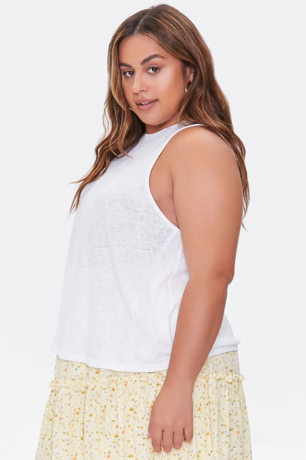 Plus Size Heathered Tank Top - Image 2