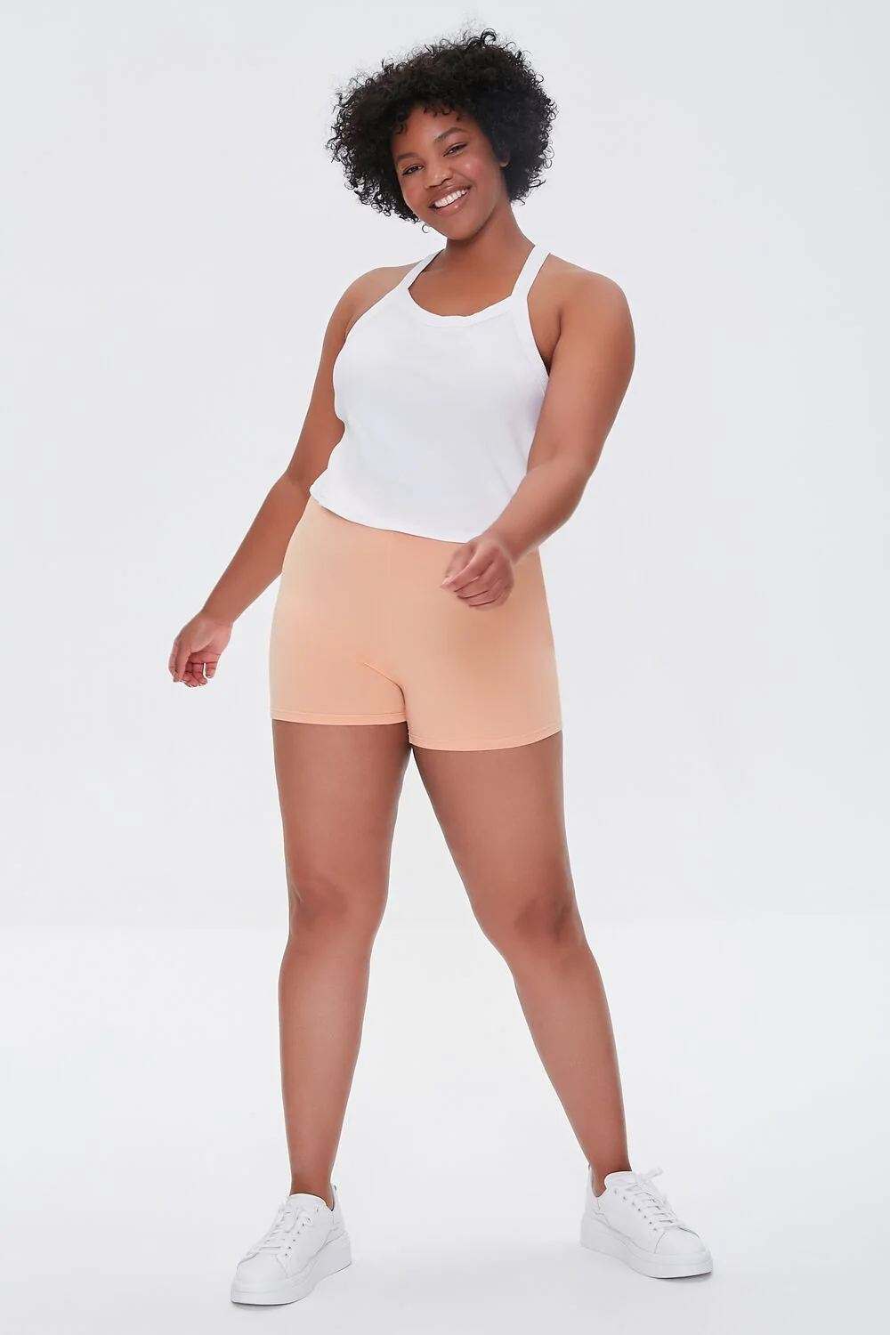 Plus Size Basic Organically Grown Cotton Hot Shorts - Image 5