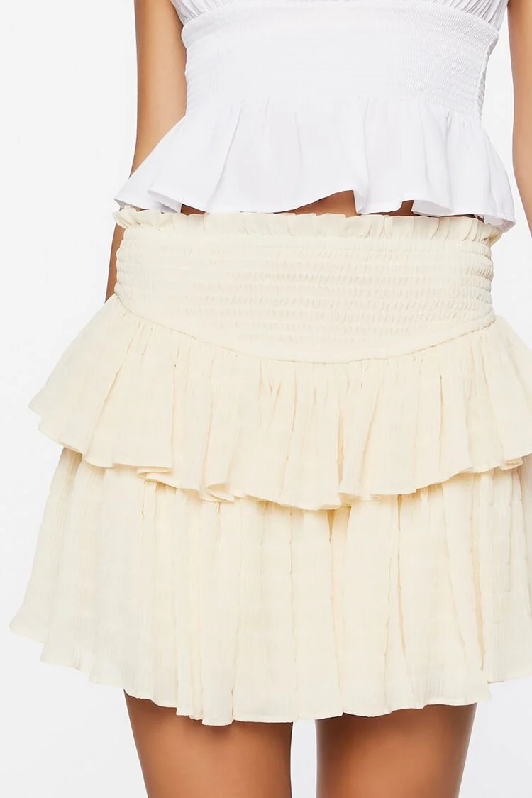 Tiered Ruffle Mini Skirt - Image 6