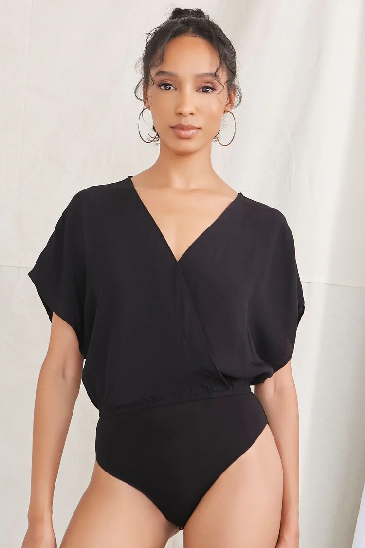 Crepe Surplice Bodysuit - Image 5
