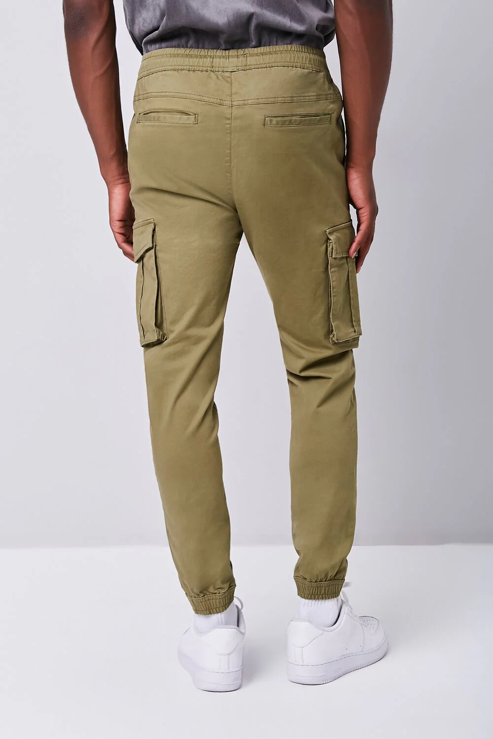 Twill Drawstring Cargo Pants - Image 4