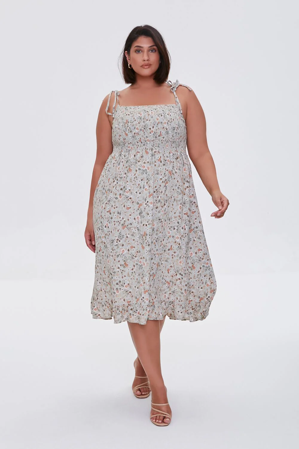 Plus Size Floral Print Dress - Image 11