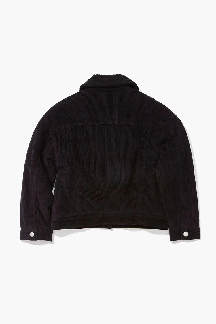 Kids Corduroy Buttoned Jacket (Girls + Boys) - Image 2