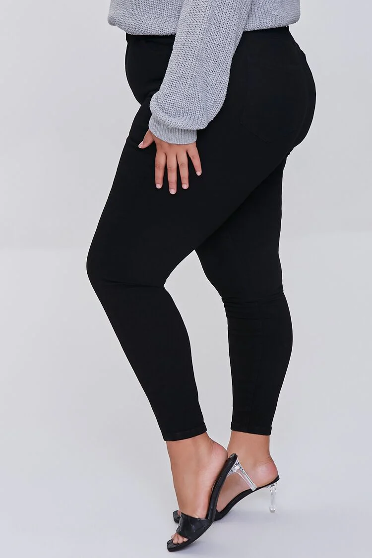 Plus Size Basic Skinny Jeans - Image 3