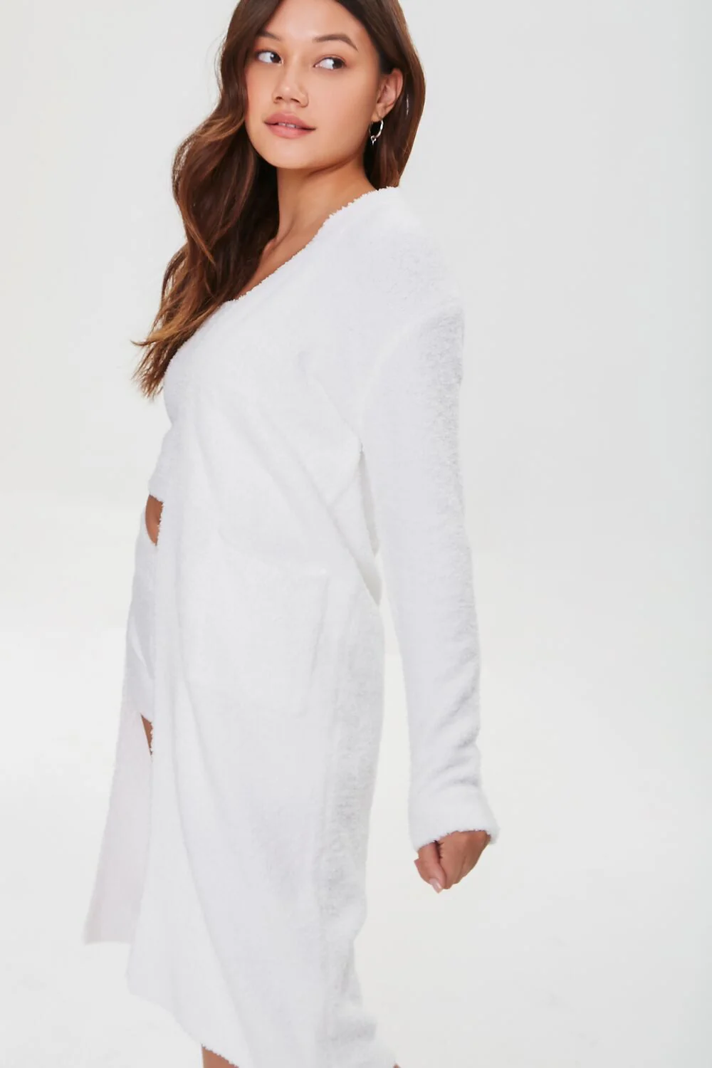 Fuzzy Knit Duster Cardigan - Image 2