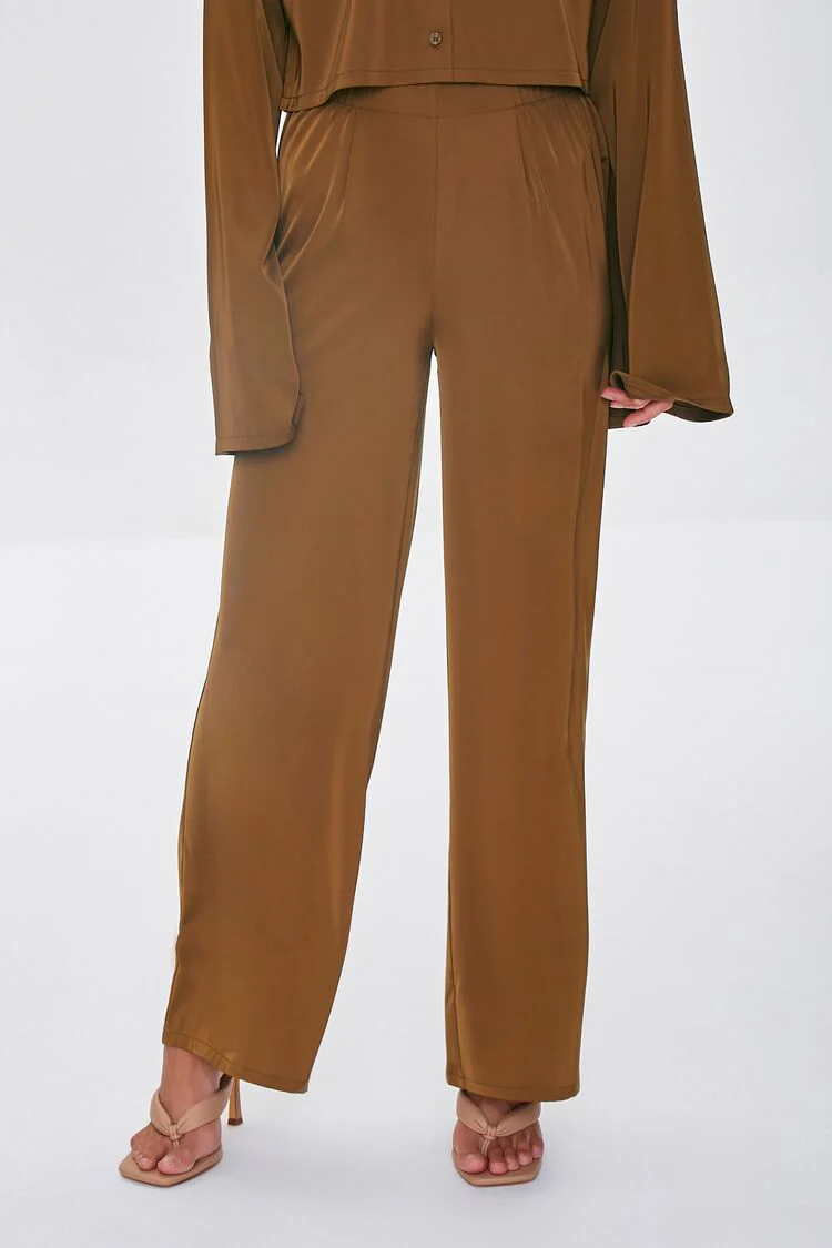 Satin Wide-Leg Pants - Image 2
