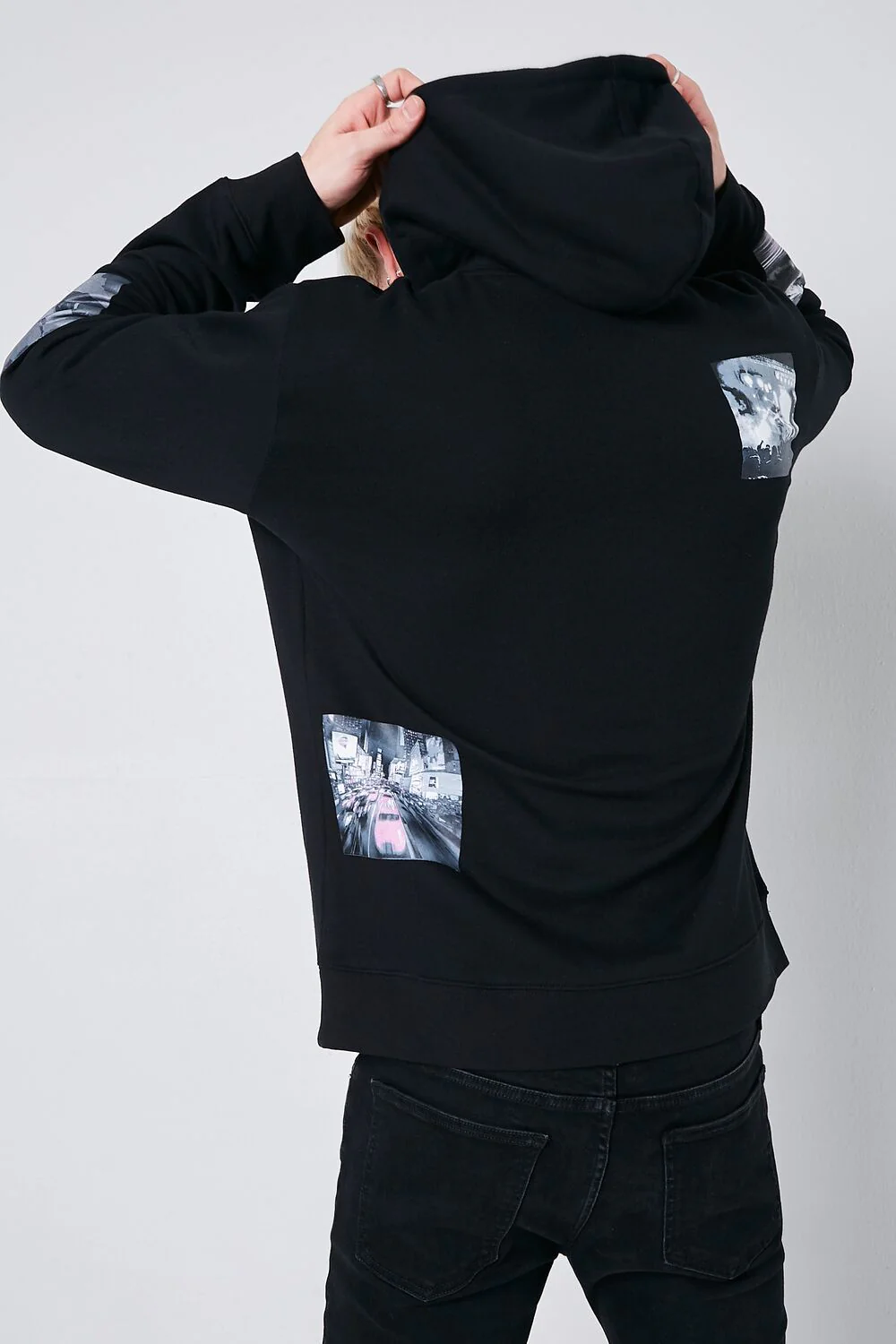 Cityscape Graphic Fleece Hoodie - Image 4
