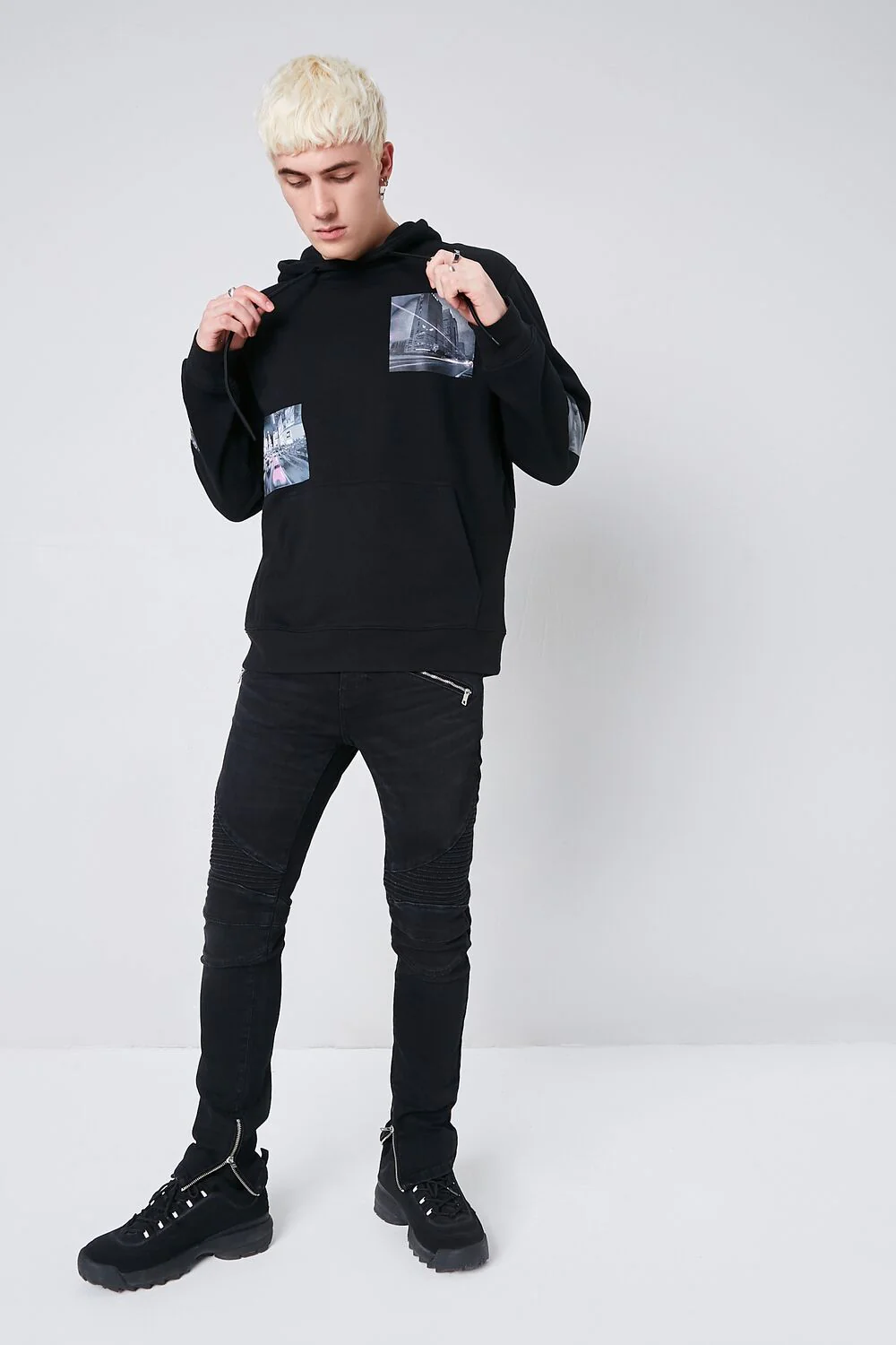 Cityscape Graphic Fleece Hoodie - Image 5