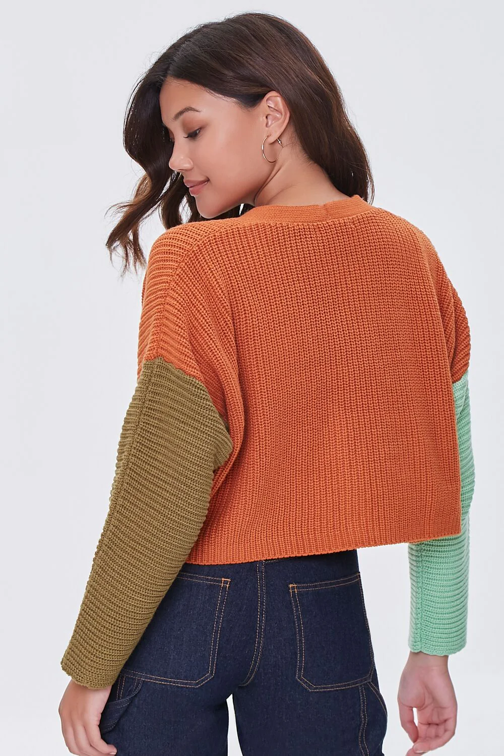 Colorblock Cardigan Sweater - Image 4