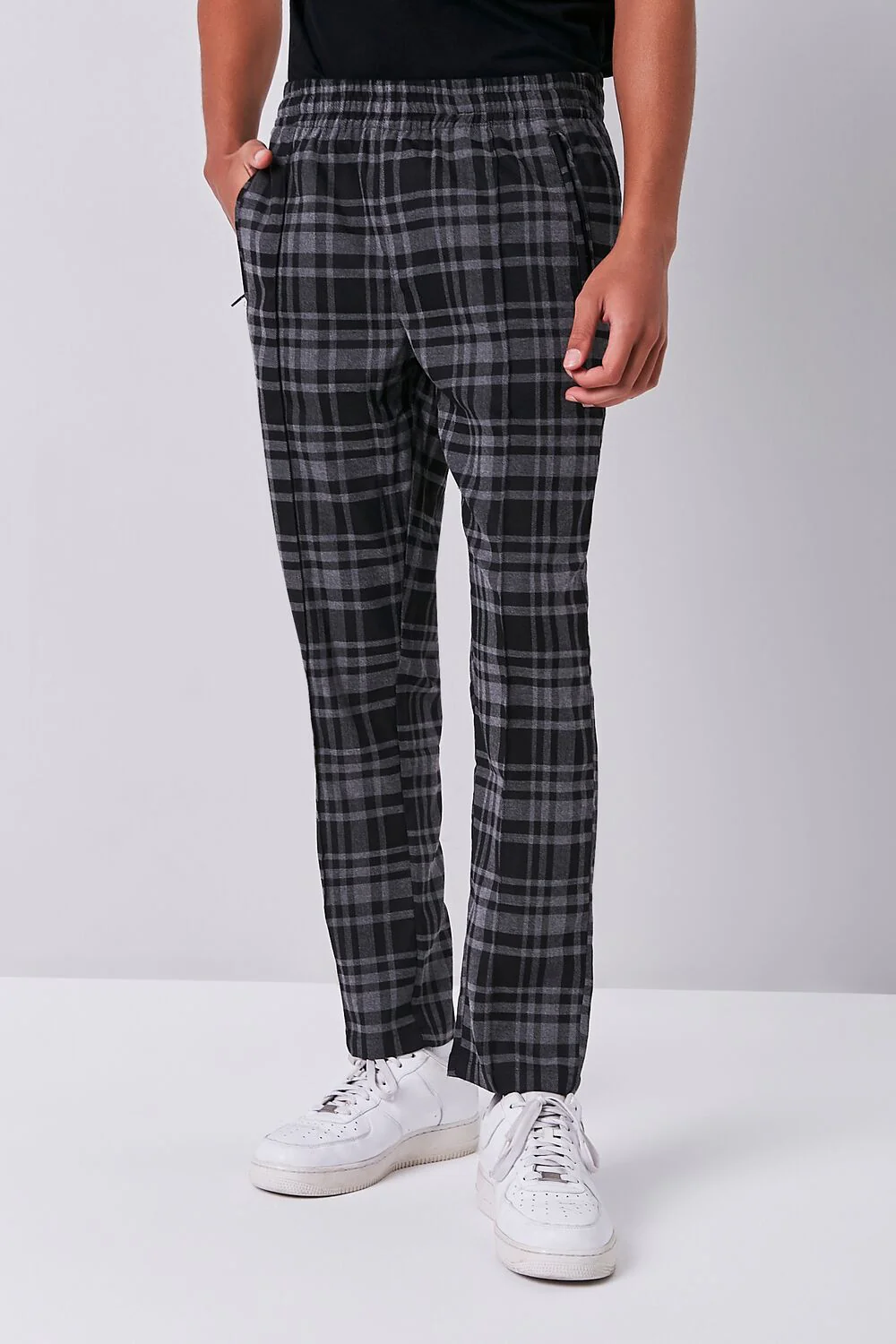 Plaid Slim-Fit Pants - Image 2
