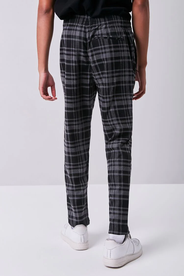 Plaid Slim-Fit Pants - Image 4