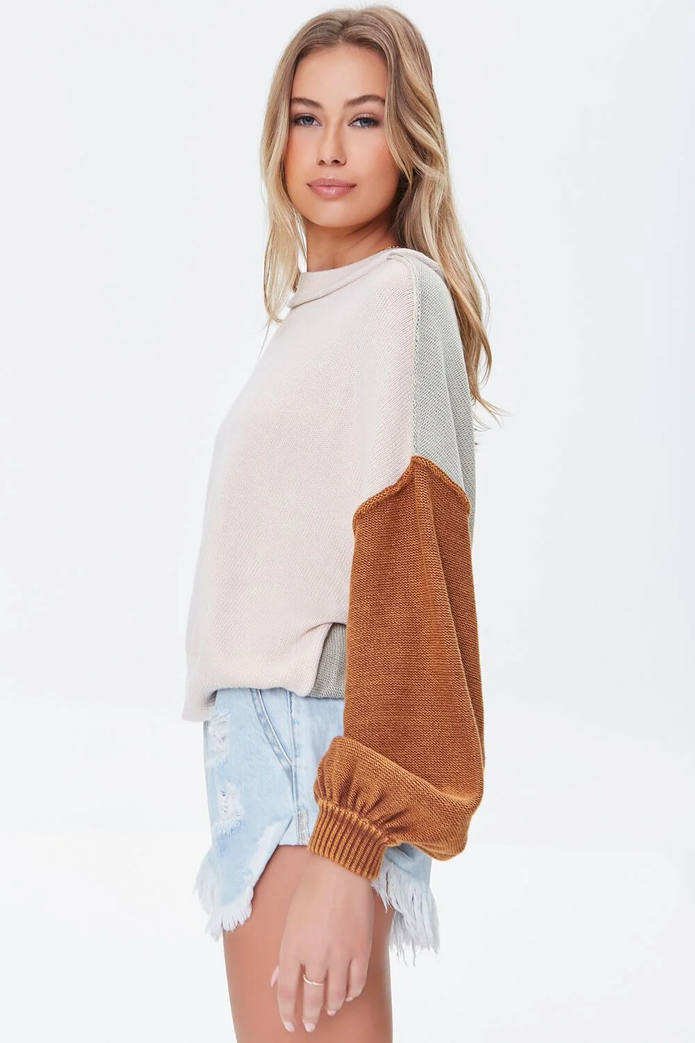 Colorblock Inverted-Seam Sweater - Image 3
