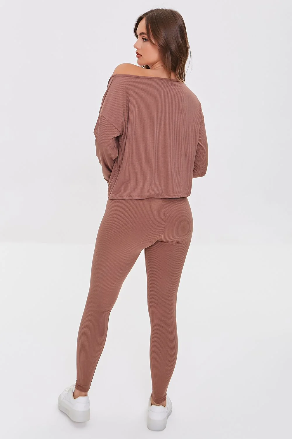 Ribbed Knit Top & Leggings Set - Image 3