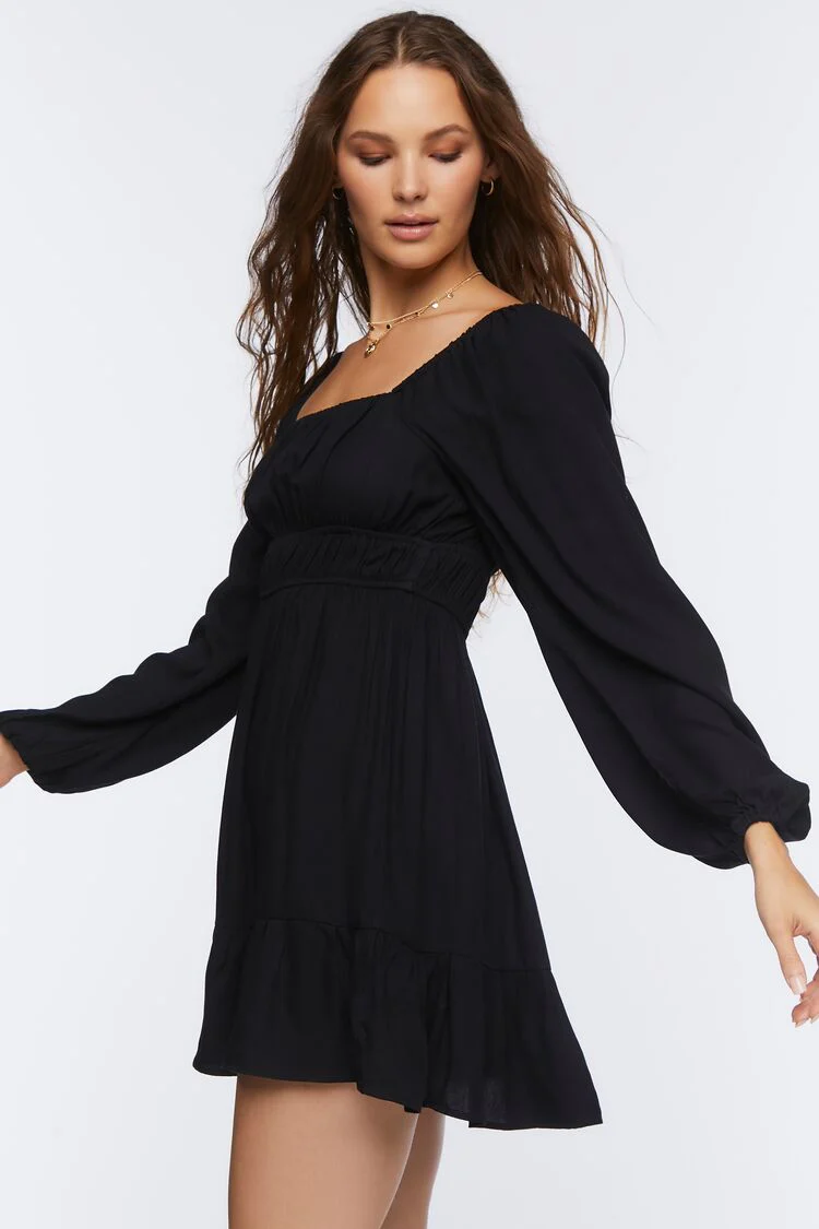 Fit & Flare Mini Dress - Image 2