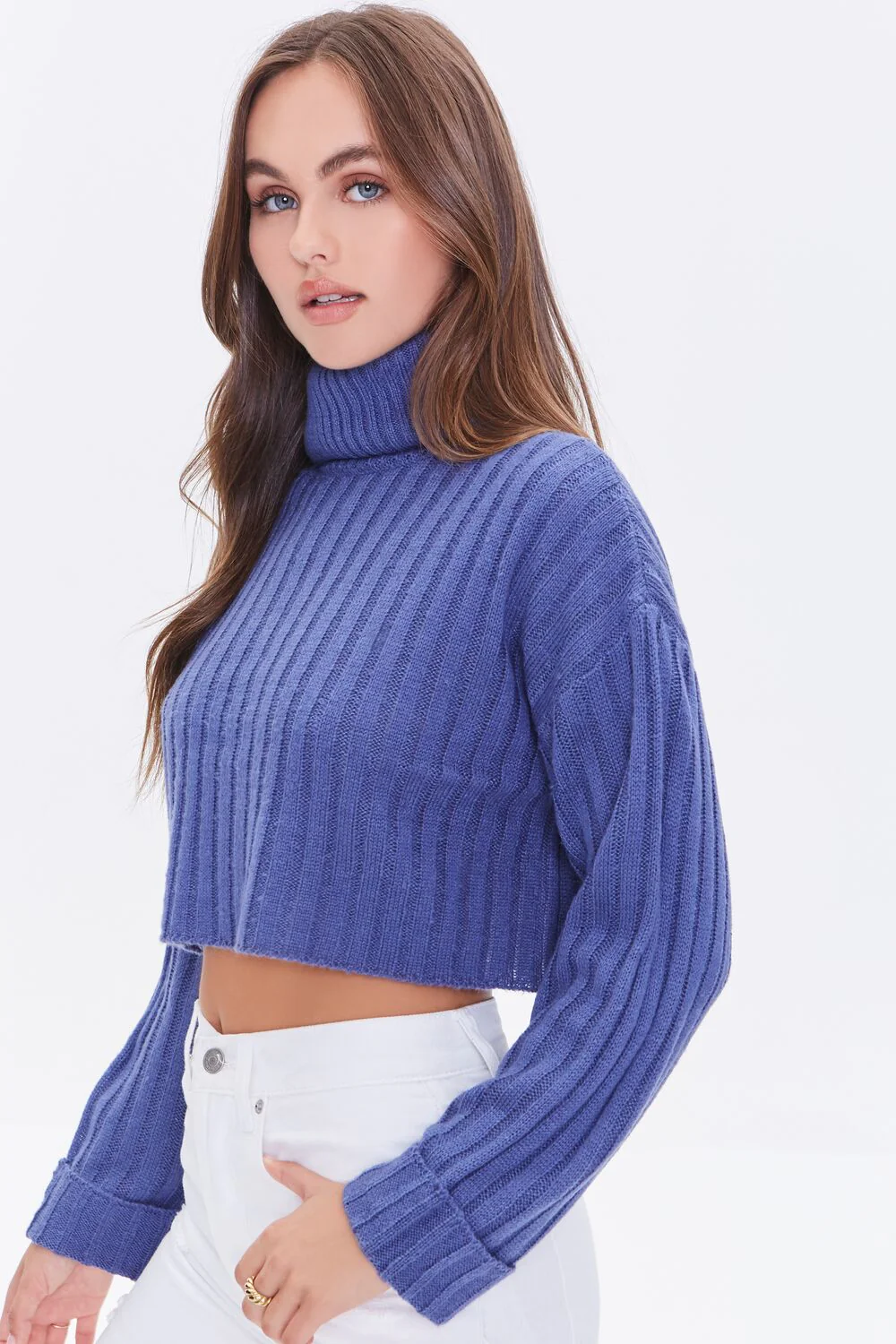 Ribbed Turtleneck Sweater - Image 2
