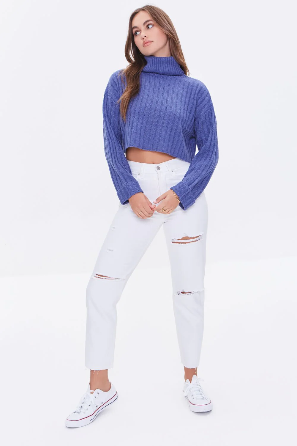 Ribbed Turtleneck Sweater - Image 4