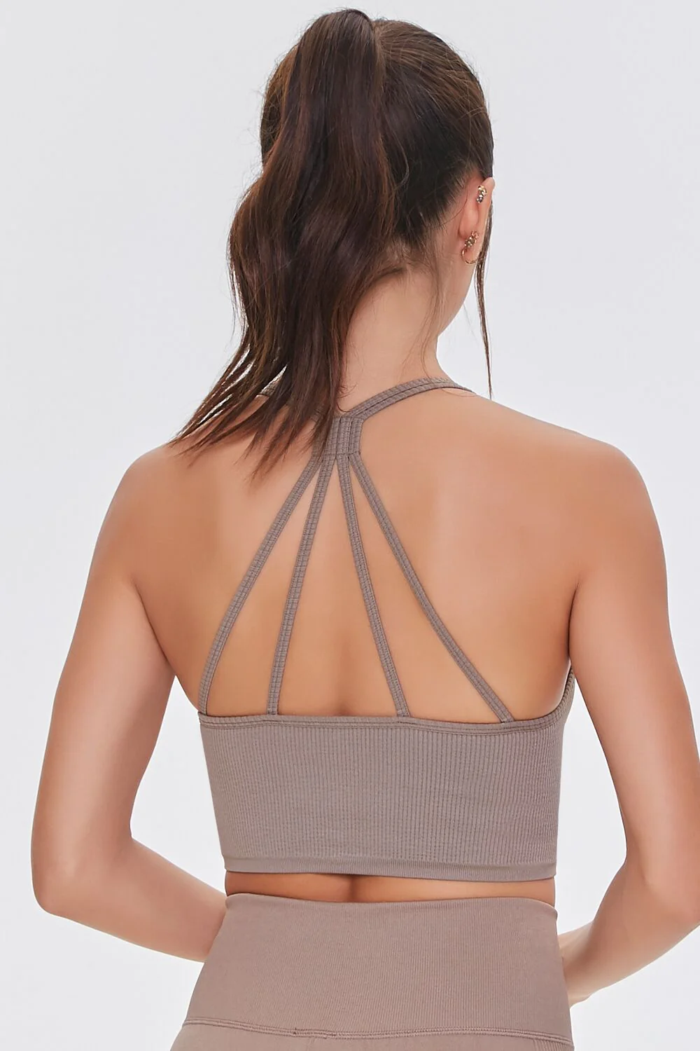 Seamless Caged-Back Sports Bra - Image 3
