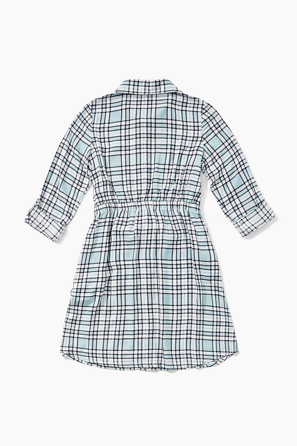 Girls Plaid Shirt Dress (Kids) - Image 2