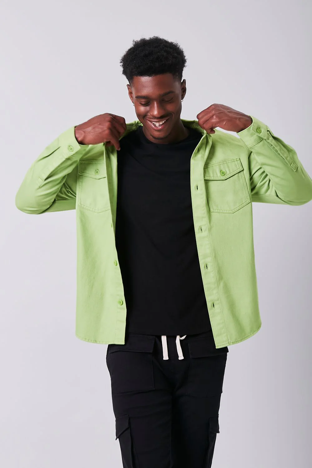 Long Sleeve Dual-Pocket Shirt - Image 10