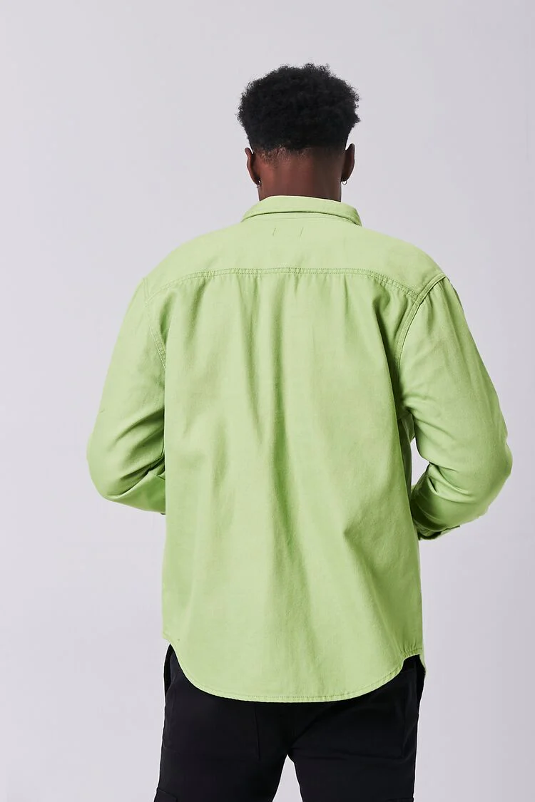 Long Sleeve Dual-Pocket Shirt - Image 12