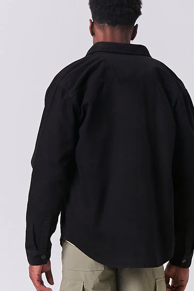 Long Sleeve Dual-Pocket Shirt - Image 3