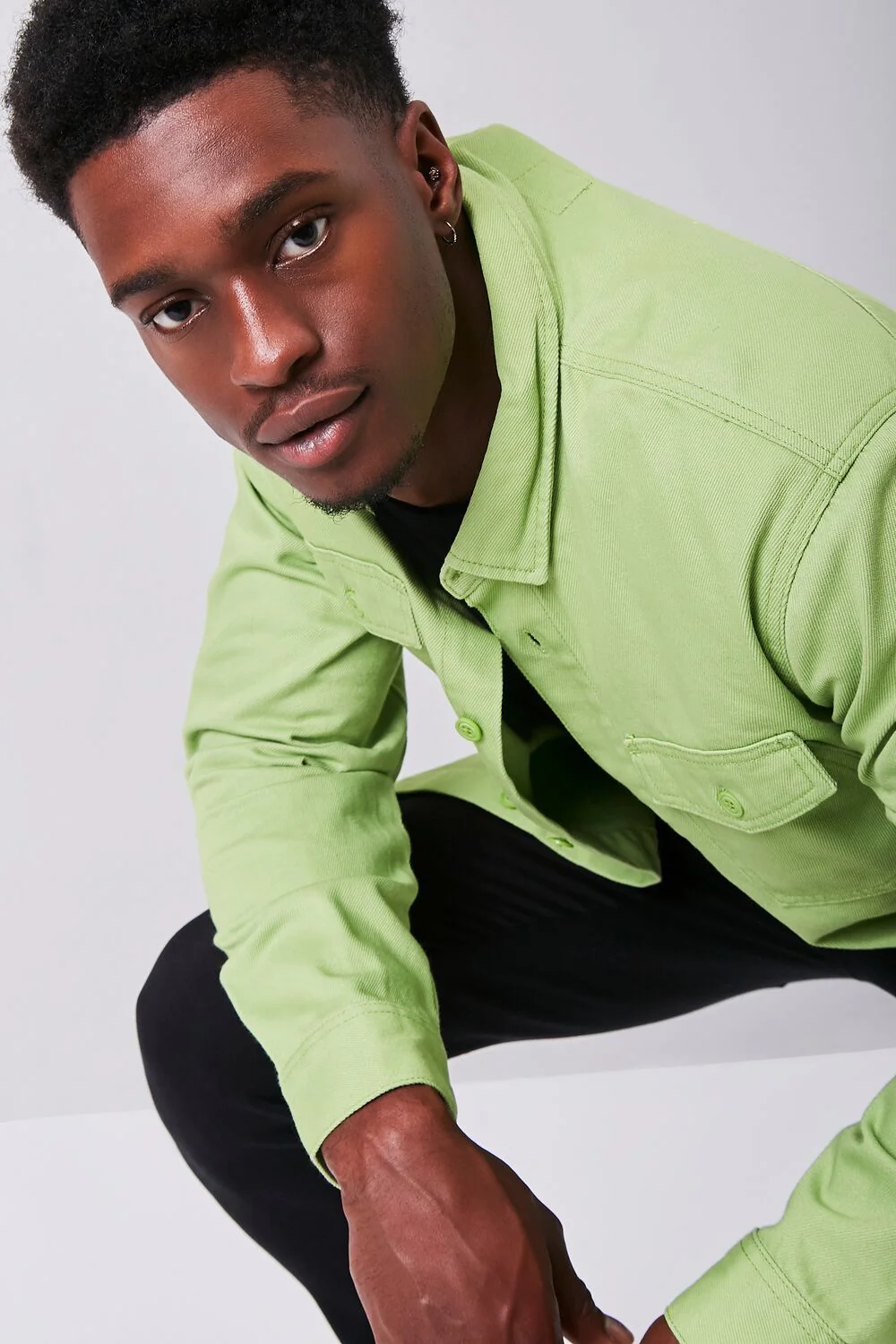 Long Sleeve Dual-Pocket Shirt - Image 9