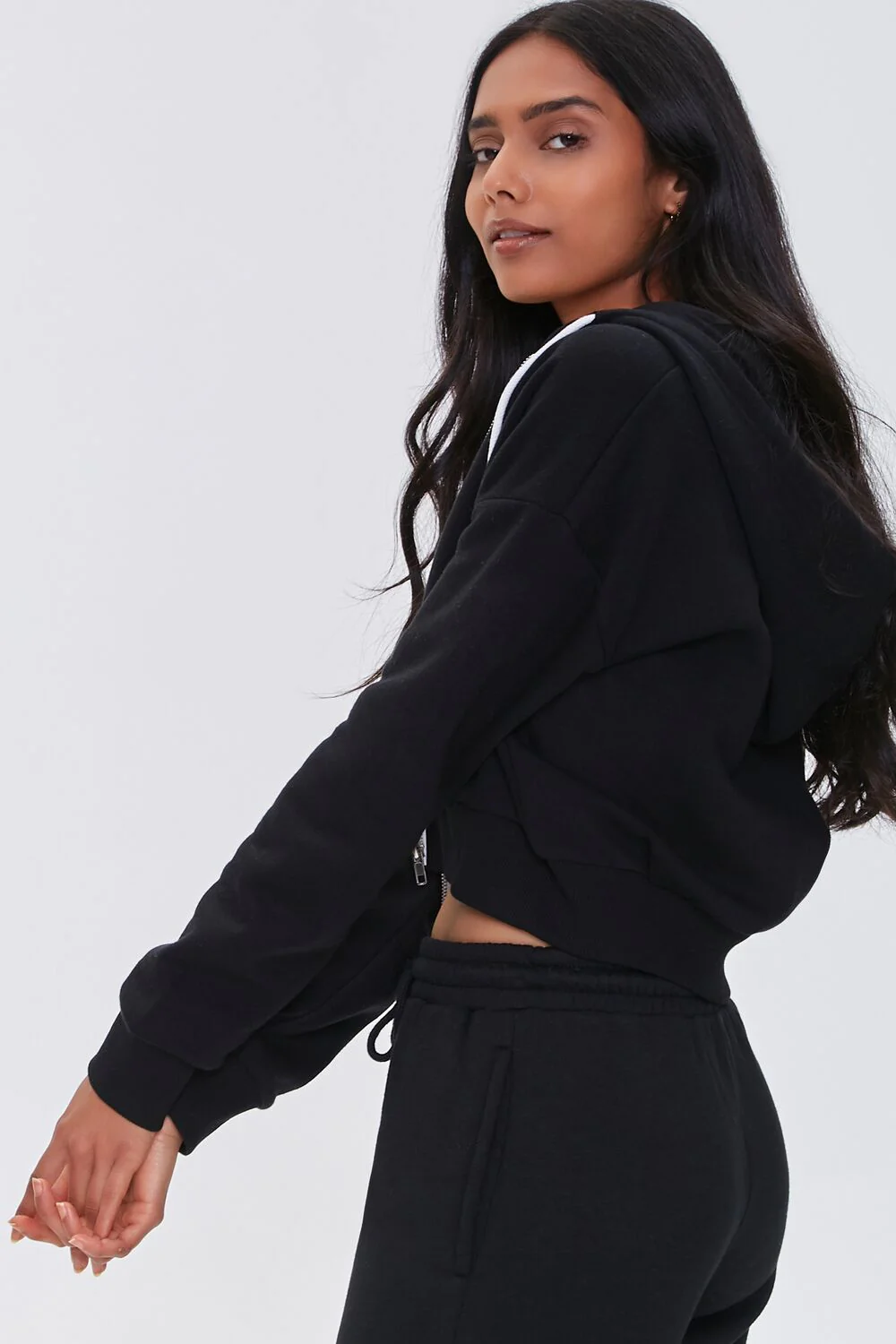 Basic Fleece Zip-Up Jacket - Image 2