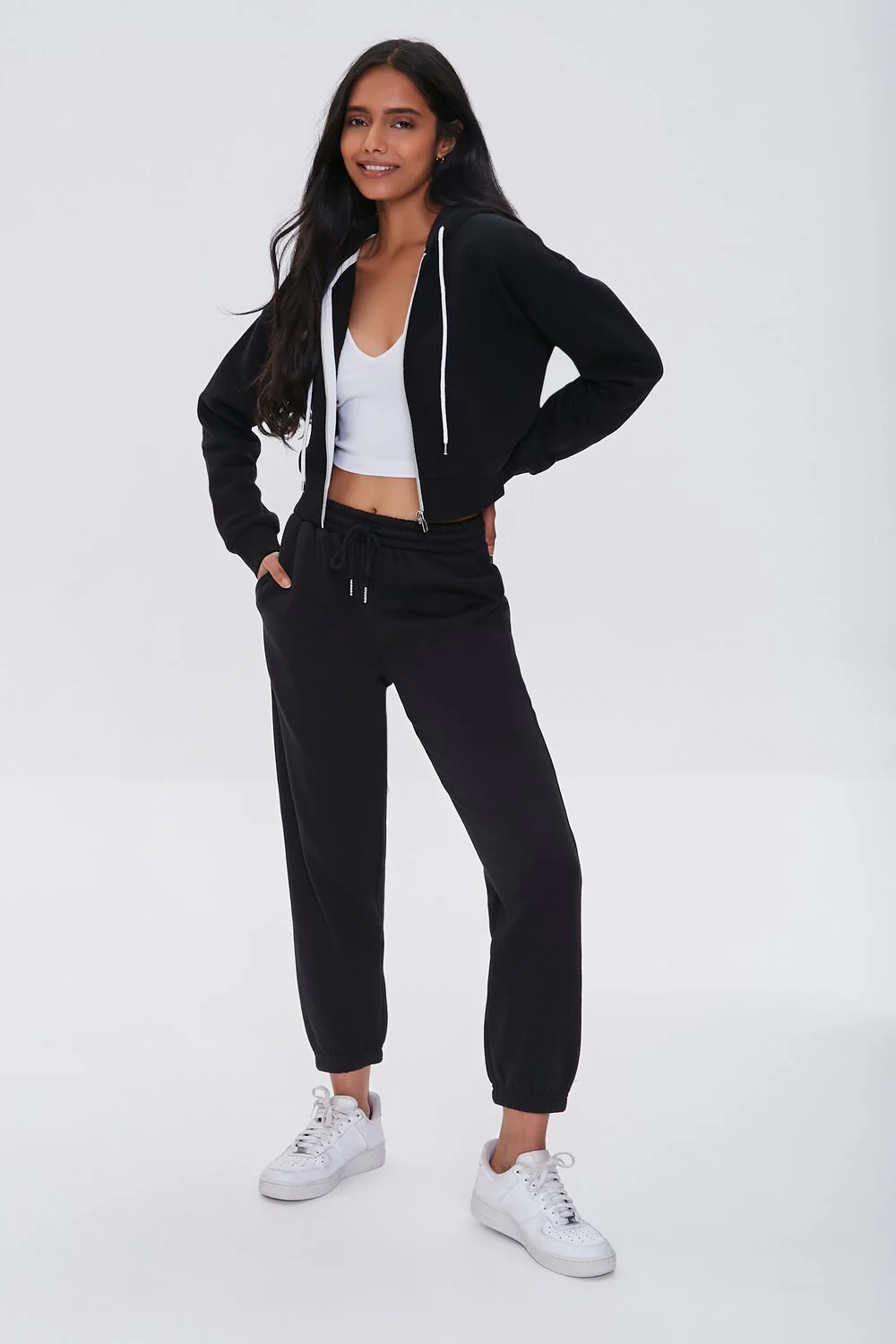 Basic Fleece Zip-Up Jacket - Image 4