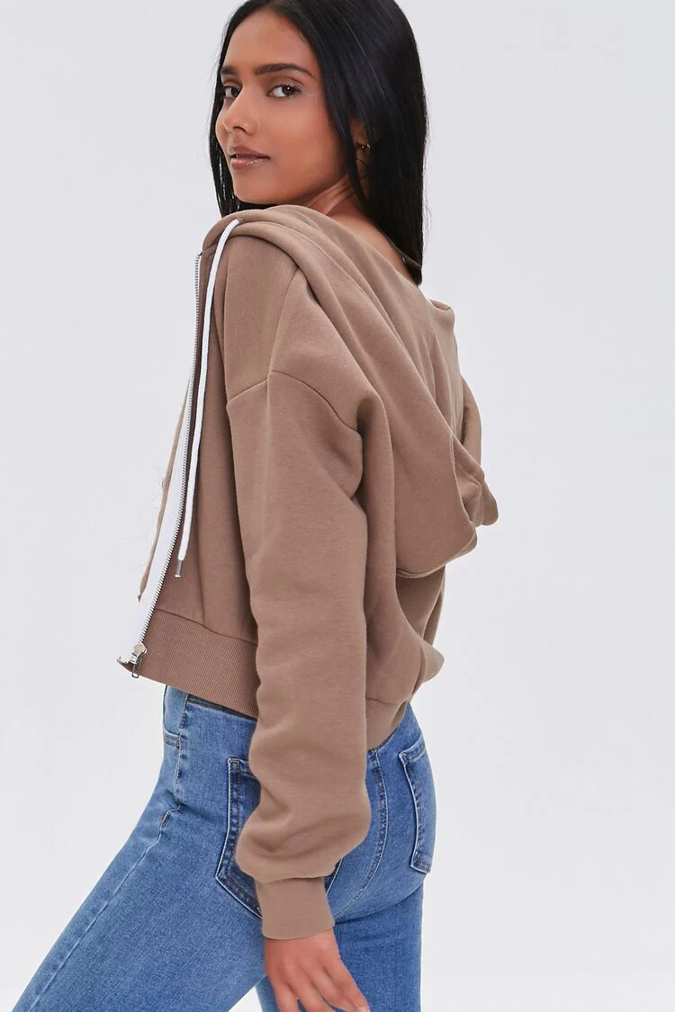 Basic Fleece Zip-Up Jacket - Image 6