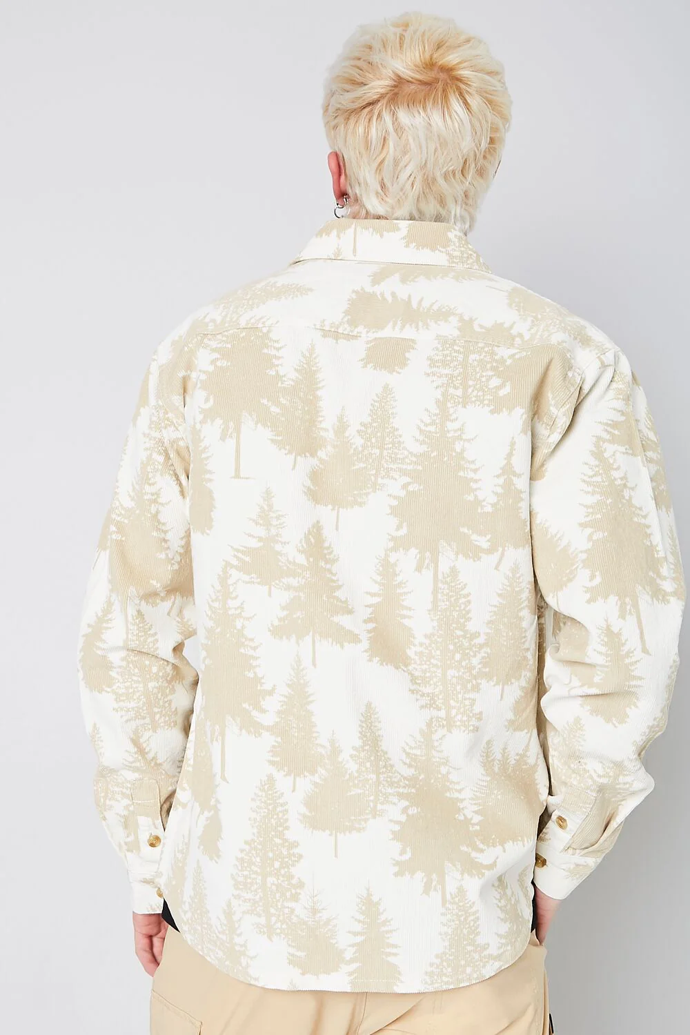 Forest Print Buttoned Shirt - Image 4