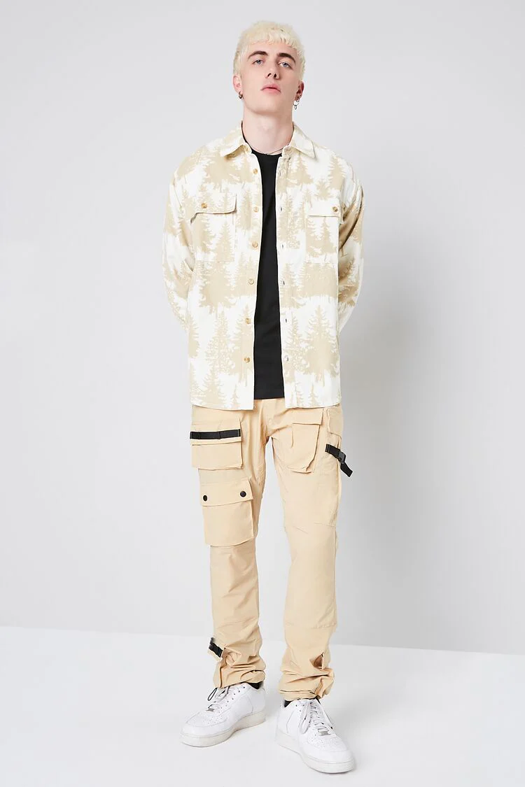 Forest Print Buttoned Shirt - Image 5