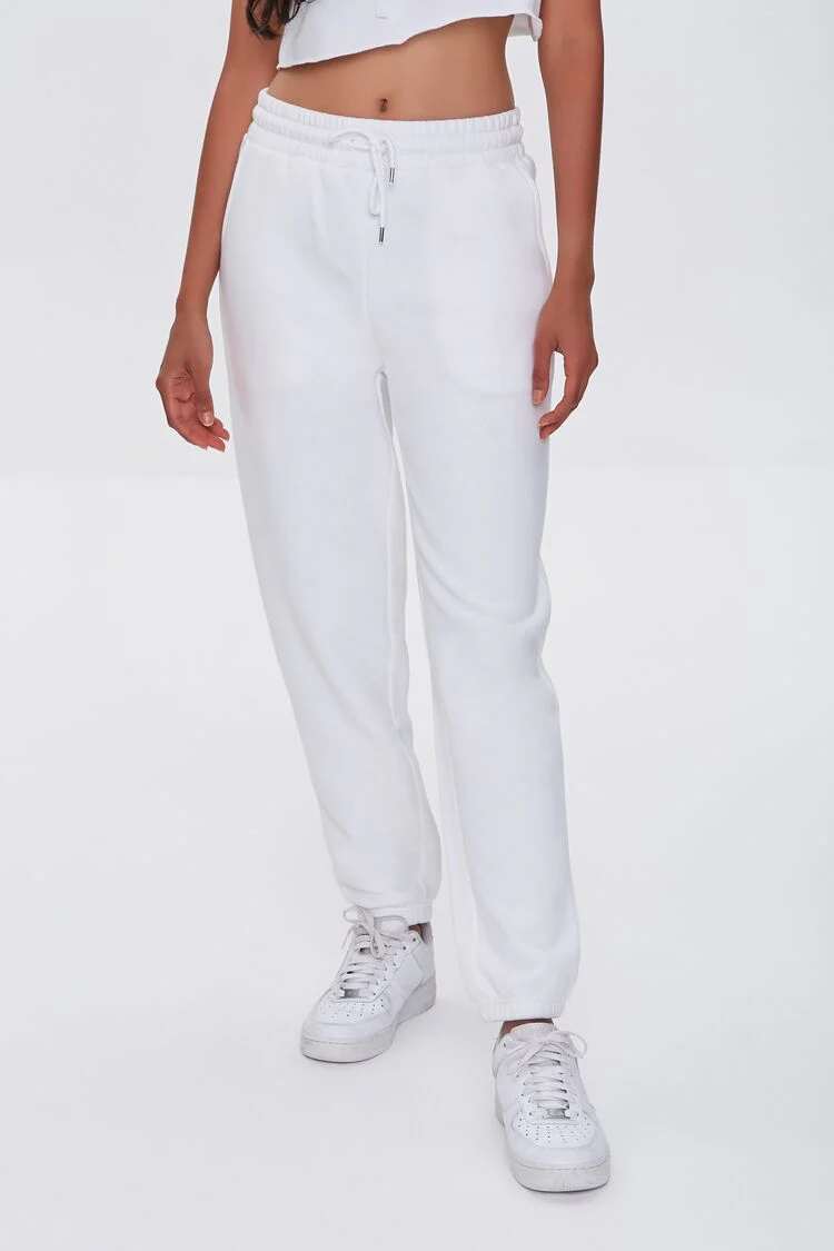 Basic Fleece Drawstring Joggers - Image 11