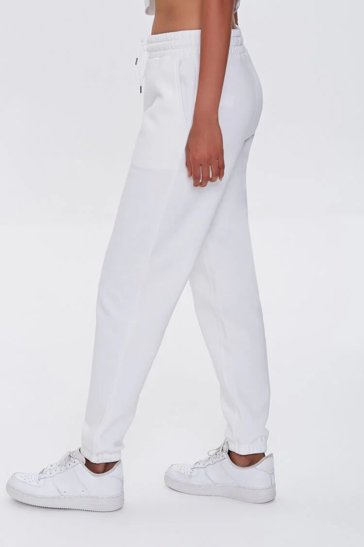Basic Fleece Drawstring Joggers - Image 12