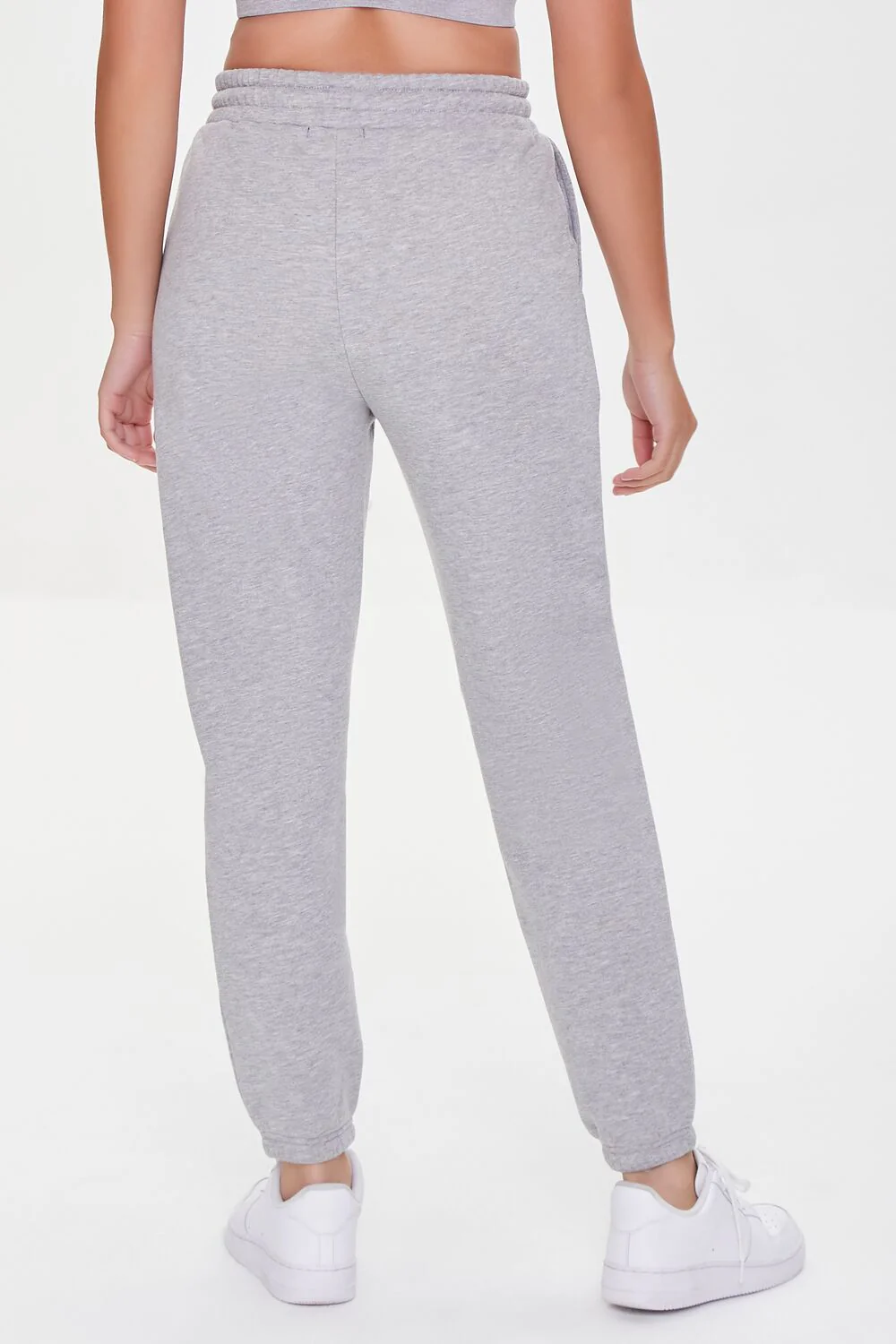 Basic Fleece Drawstring Joggers - Image 4